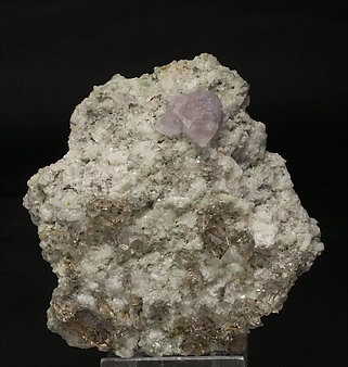 Octahedral Fluorite with smoky Quartz. 