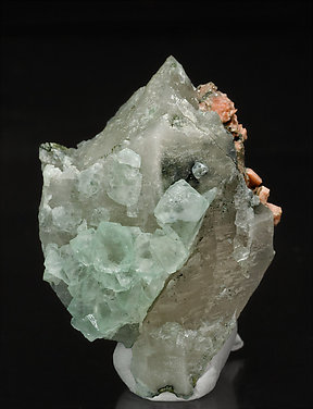 Fluorite with Quartz and Orthoclase. Side