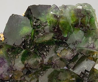 Fluorite with Calcite. 