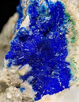 Linarite with Quartz. 