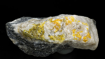 Berzeliite with Calcite and Hausmannite. Top