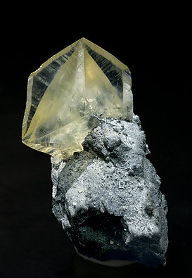 Calcite with Stibnite.