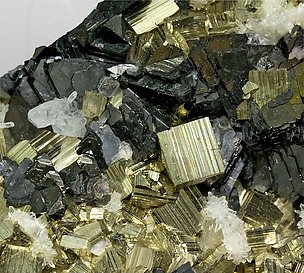 Sphalerite with Pyrite and Quartz. 