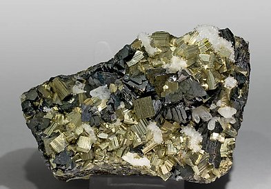 Sphalerite with Pyrite and Quartz.