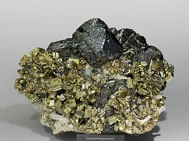 Sphalerite with Pyrite and Quartz. 