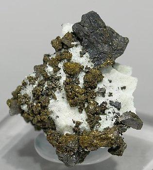 Villamanínite with Calcite. Side