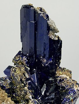 Azurite with Cerussite. 