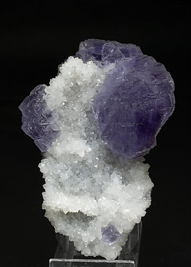 Fluorite with Quartz. Side