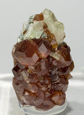 Grossular (hessonite) with Diopside and Chlorite.