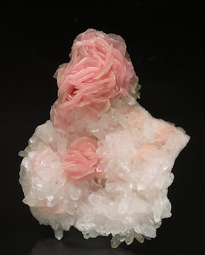 Rhodochrosite with Quartz.