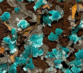 Aurichalcite with Hemimorphite. 