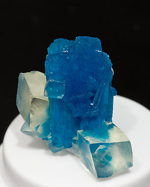 Cavansite with Calcite.