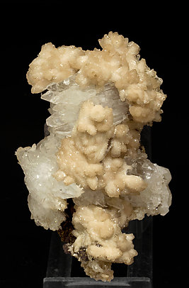 Olmiite with Calcite. Front