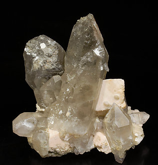 Smoky Quartz with Microcline. Rear