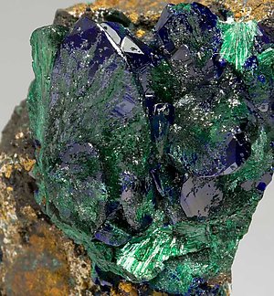 Azurite with Malachite. 