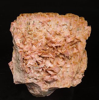 Rhodonite with manganoan Tremolite. Rear