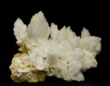 Aragonite with Sulfur. Front