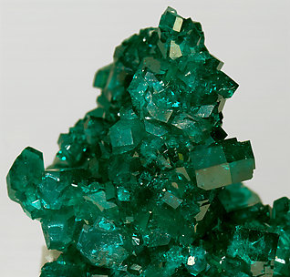 Dioptase with Quartz. 