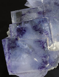 Fluorite with Calcite. 