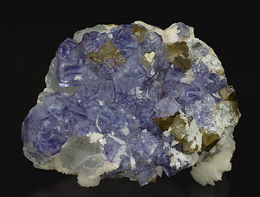 Fluorite with Scheelite and Calcite.