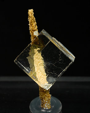 Fluorite with Quartz and Goethite.