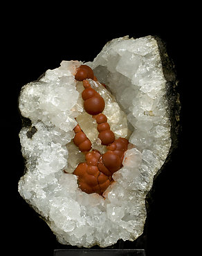 Fluorite with Quartz and Calcite. 