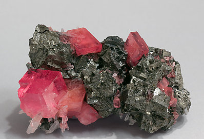 Rhodochrosite with Tetrahedrite. Side