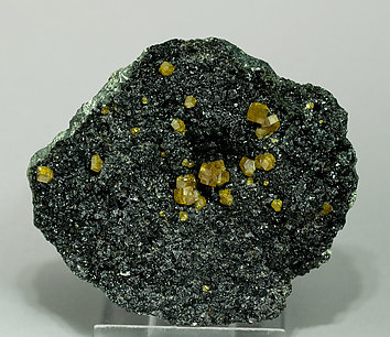 Andradite (variety topazolite) with Clinochlore.