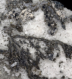 Nagygite with Quartz. 