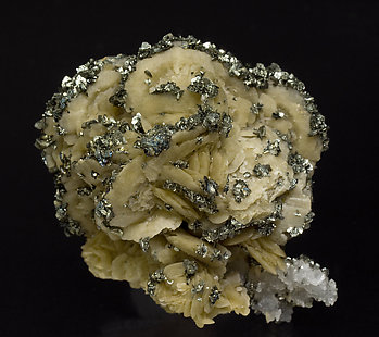 Siderite with Marcasite and Quartz. 