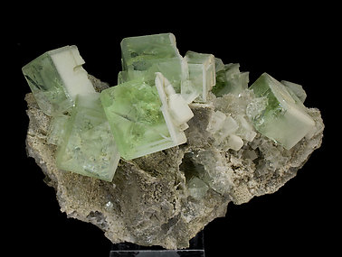 Fluorite with Quartz.