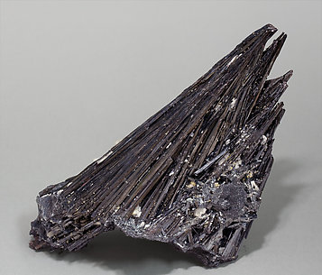 Kermesite with Gypsum and Stibnite.