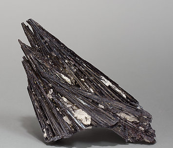 Kermesite with Gypsum and Stibnite. Rear