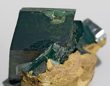 Malachite after Azurite. 