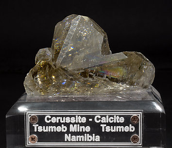Cerussite with Calcite. 