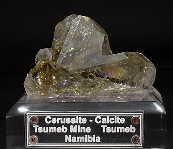 Cerussite with Calcite.