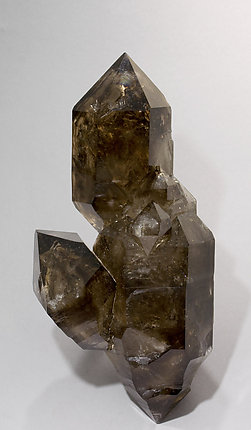 Smoky Quartz doubly terminated. Front