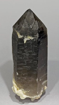 Smoky Quartz with Microcline and Albite. Rear