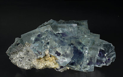 Fluorite with Muscovite. bottom