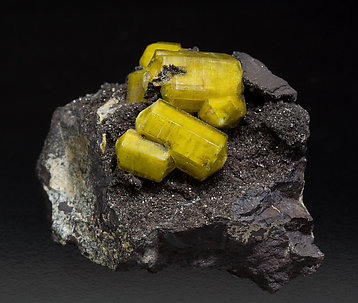 Sturmanite with Calcite. Front