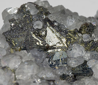 Tetrahedrite with Chalcopyrite and Quartz. 