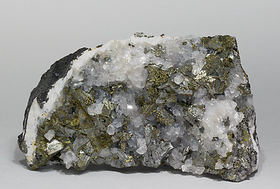 Tetrahedrite with Chalcopyrite and Quartz.