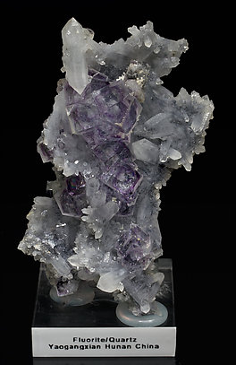 Fluorite with Quartz. 