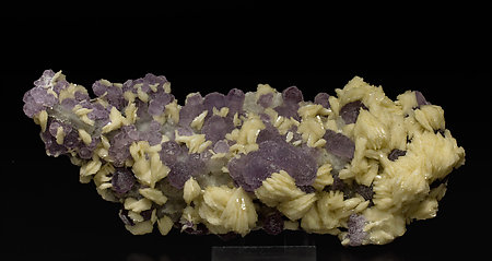 Fluorite with Baryte and Quartz. Side