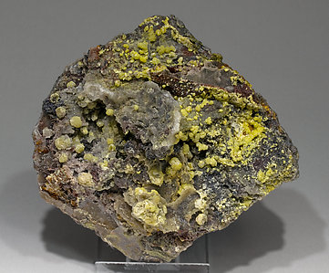 Mimetite with Quartz and Siderite. 