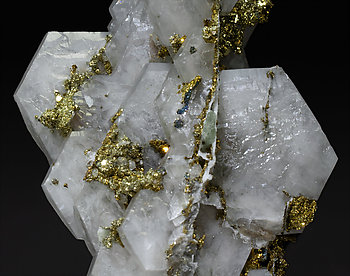 Calcite with Pyrite. 