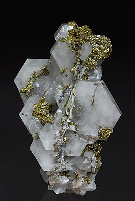 Calcite with Pyrite. 