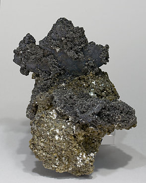 Bournonite with Siderite and Pyrite. 