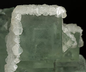 Fluorite with Calcite. 