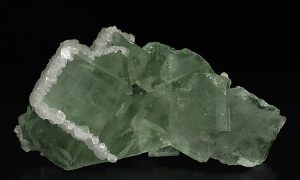 Fluorite with Calcite. 